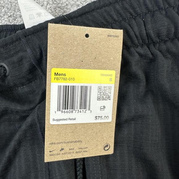 Nike Pants Mens Small Black Yoga Dri-FIT Standard Fit Tapered Joggers FB7782-010 - Picture 8 of 14
